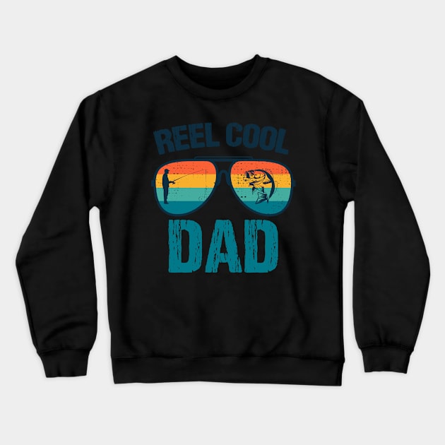 Reel Cool Dad Crewneck Sweatshirt by LittleBoxOfLyrics